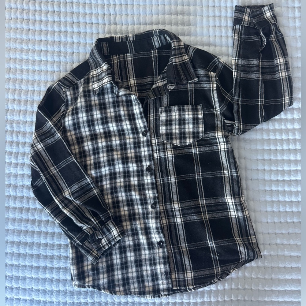 Black & White Flannel, Girls 10-12